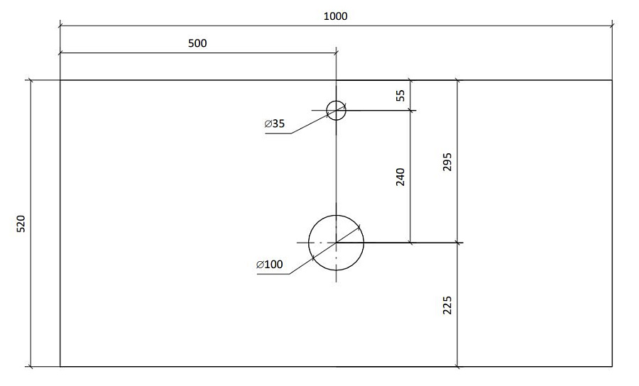 Тумба под умывальник Raval Decent 100 подвесной антрацит