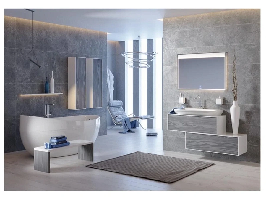 Комод подвесной Aqwella Genesis 100 миллениум серый