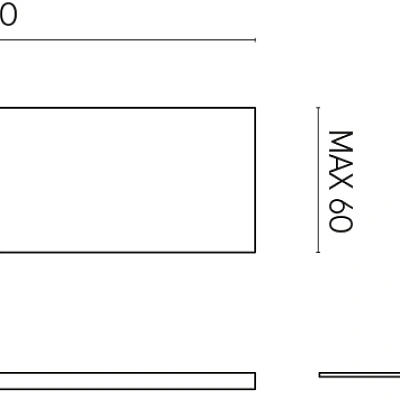 Подоконник левый Italon Home HORIZON 120