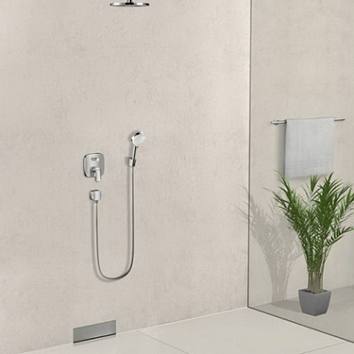 Шланговое подключение Hansgrohe Fixfit E, хром, 26457000