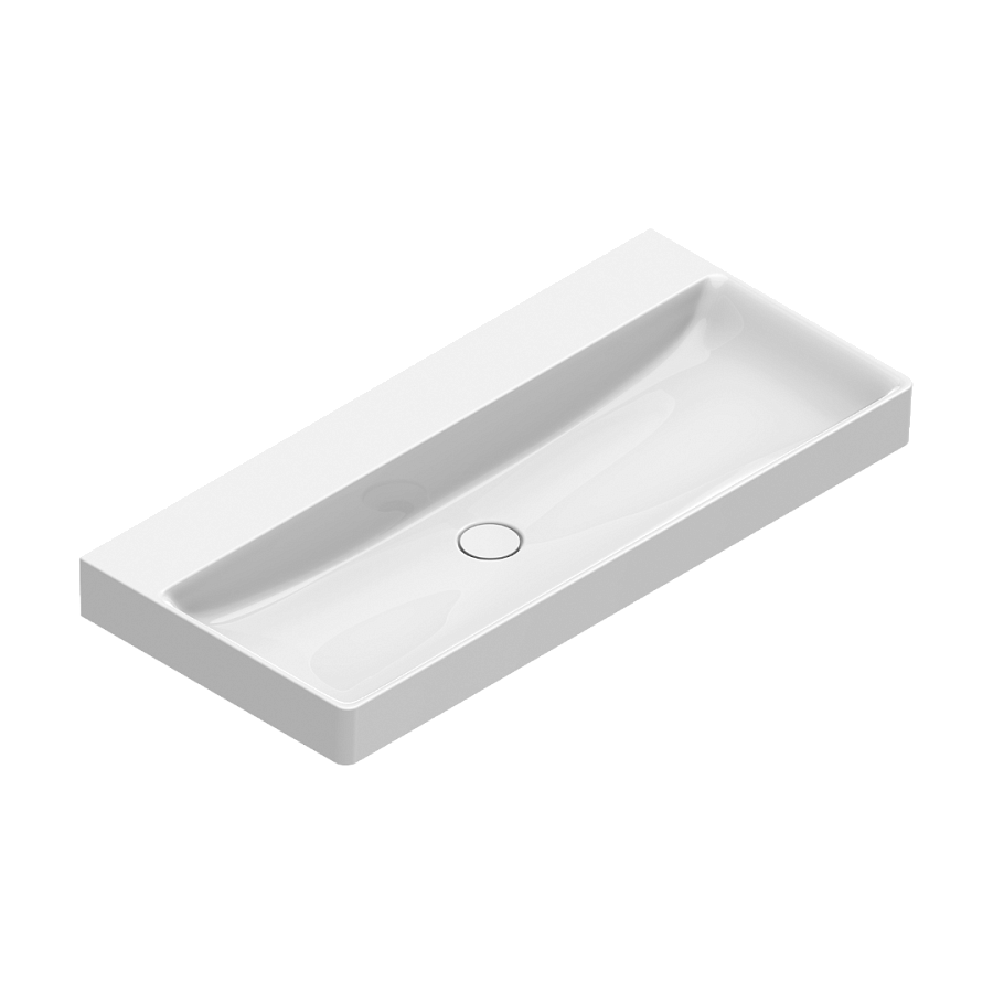 Раковина Catalano Green 100х47, арт.0421000001, без отв. под смеситель, белый глянцевый