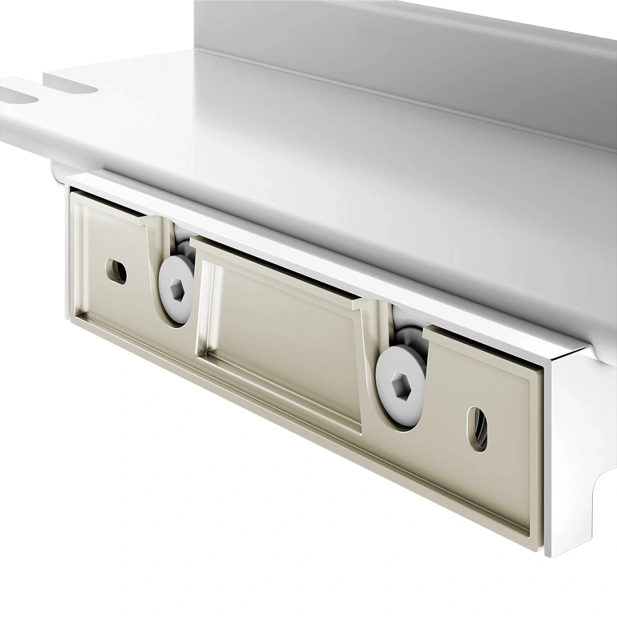 Полочка для душа cо стеклоочистителем Keuco Reva 12859510000 белый матовый / хром