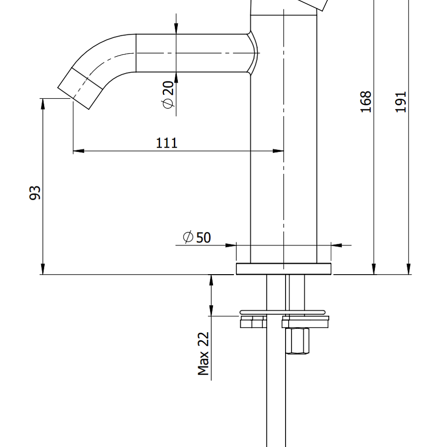 Смеситель для раковины Remer Metrica MC12