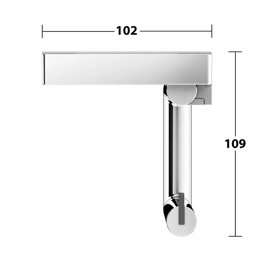 Держатель туалетной бумаги с полочкой Keuco Reva 12873019000 хром
