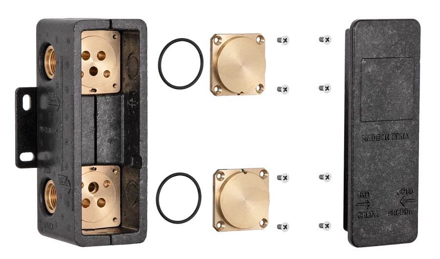 Скрытая часть на 2 выхода Remer RRBOX92