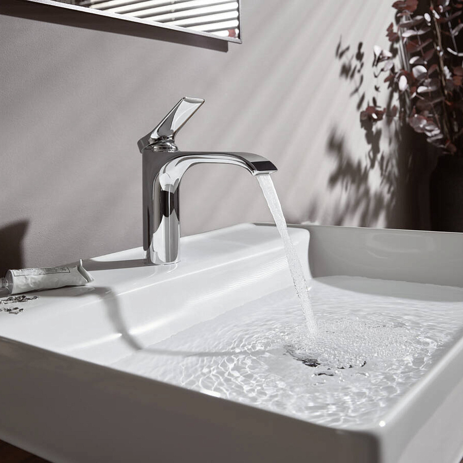 Смеситель для раковины Hansgrohe Vivenis 110, без донного клапана, хром, 75022000
