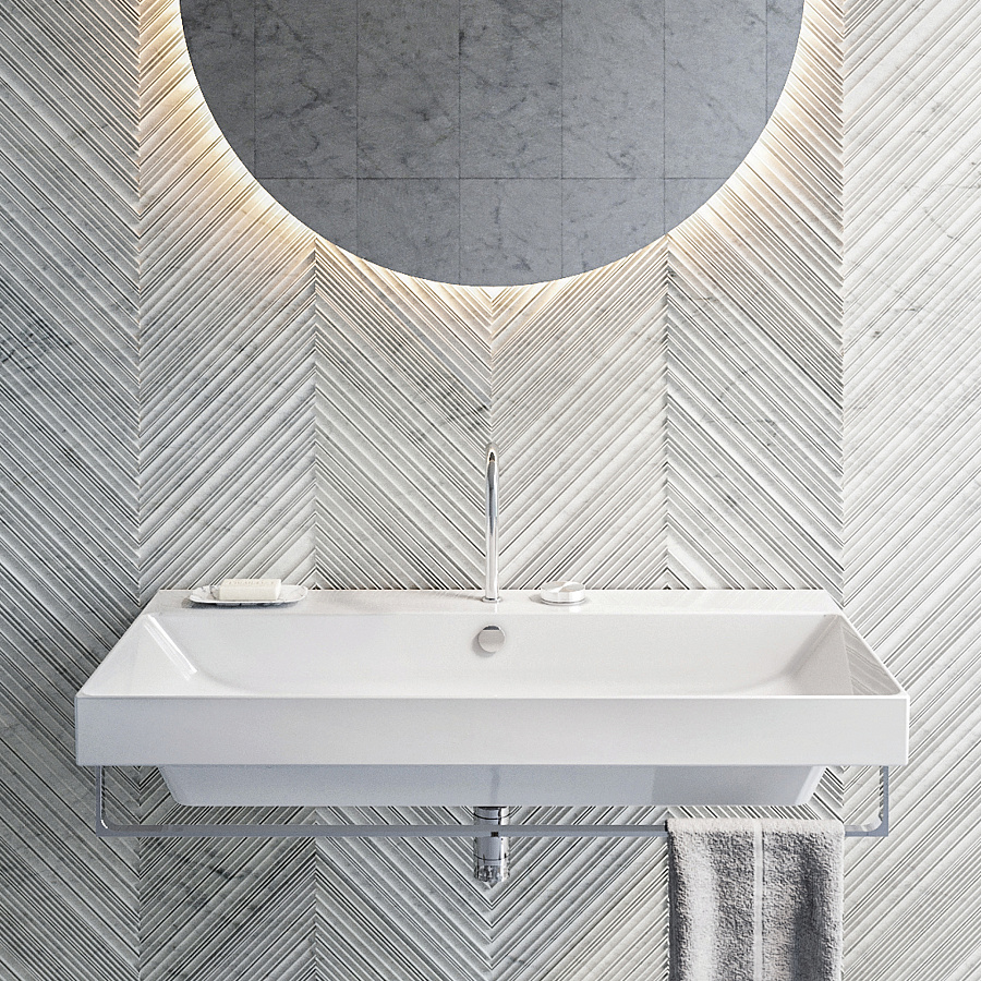 Раковина Catalano Zero 100x50, арт.0121000001, без отв. под смеситель, белый глянцевый