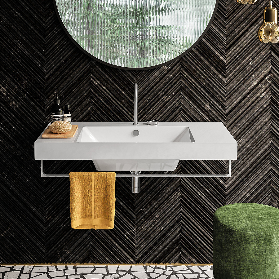 Раковина Catalano Zero 100x50, арт.0121010001, без отв. под смеситель, белый глянцевый