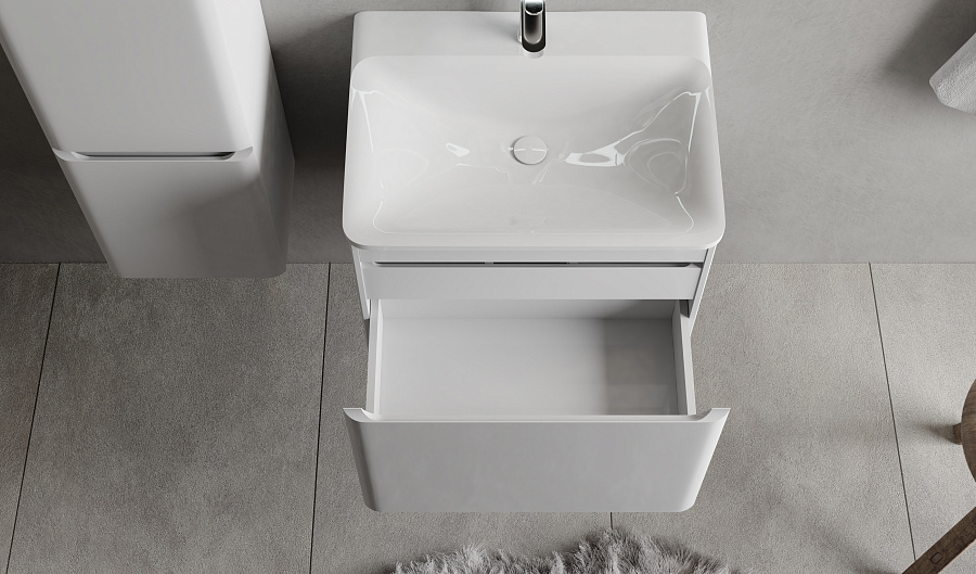 Тумба под умывальник Raval Welto 60 подвесная белая