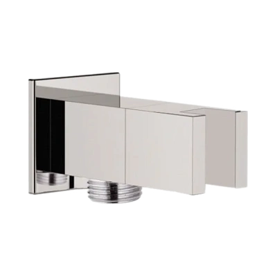 Держатель ручного душа с подключением шланга и запорным вентелем Remer 338Q, хром