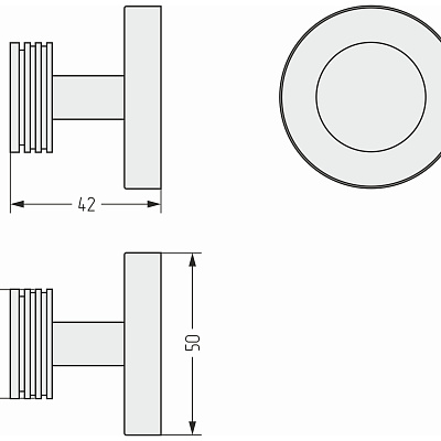 Вешалка КАНЬОН настенная / L 50 (Хамелеон), арт.04-3005-0000
