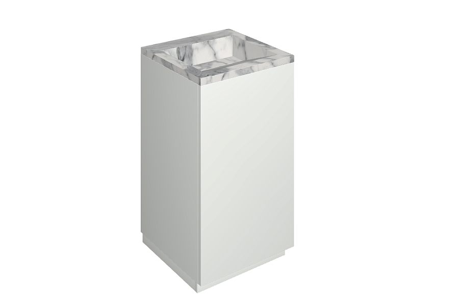 Раковина из керамогранита ITALON HOME Cube Air 50 White