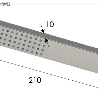Ручной душ Remer INOX SS317RRX, нержавеющая сталь
