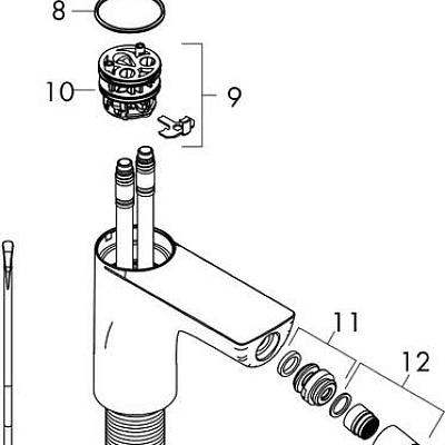Смеситель для биде Hansgrohe Talis E, 71720000