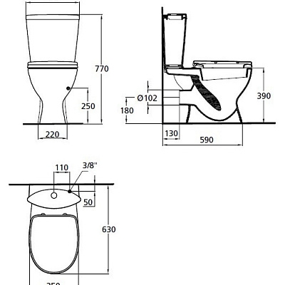 Унитаз-компакт Ideal Standard Oceane Junior W904401