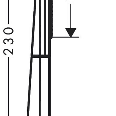 Ручной душ Hansgrohe Rainfinity Baton 100, хром, 26866000