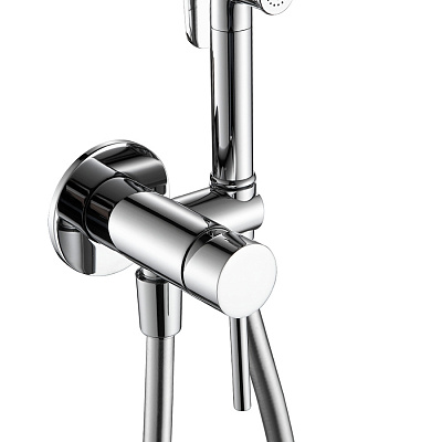 AQM6217CR Siena Готовый комплект гигиенического душа (скрытый монтаж, латунная лейка), Хром