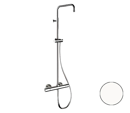 Душевая система термостатическая Remer Elegance EQ32ASSDBO, белый матовый