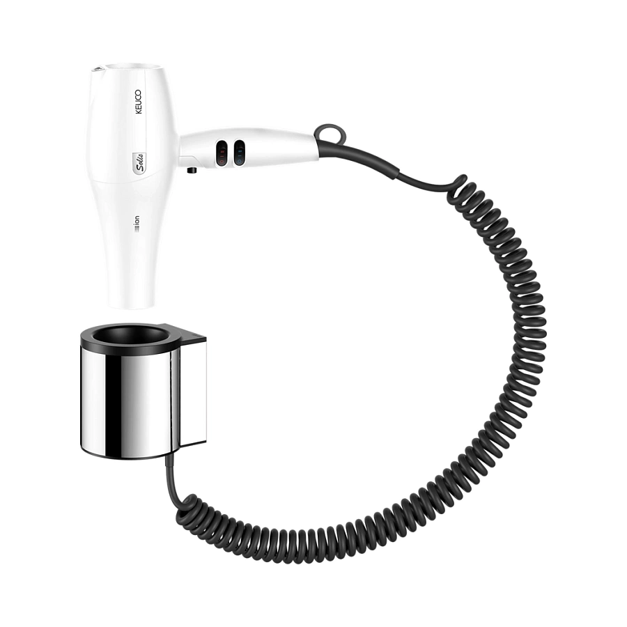 Фен для волос Keuco Plan 14995010051 хром / белый