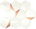 Мозаика Marvel Calacatta Delicato Gold Hex Shiny Мозаика Marvel Calacatta Delicato Gold Hex Shiny