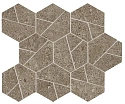 Мозаика Boost Stone Taupe Mosaico Hex