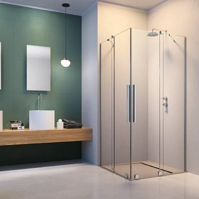 Душевая дверь Radaway Furo KDD, 100 x 200 см, с неподвижной частью, стекло прозрачное, профиль хром, правая, 10105100-01-01R