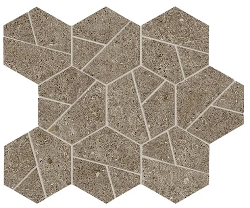 Мозаика Boost Stone Taupe Mosaico Hex