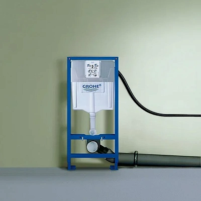 Инсталляция для унитаза Grohe Rapid SL с кнопкой Grohe Skate Cosmopolitan (хром)