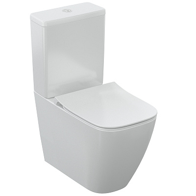 Напольный унитаз Ideal Standard i.life S RimLS+ с бачком и сиденьем Soft-Close, пристенный