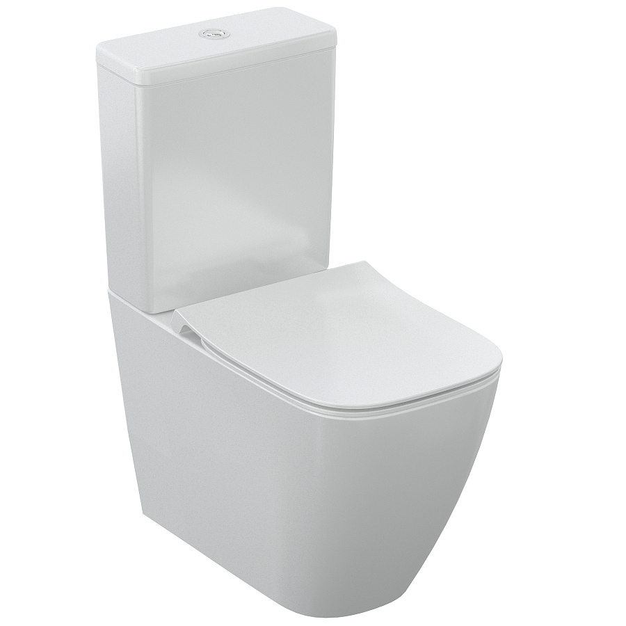 Напольный унитаз Ideal Standard i.life S RimLS+ с бачком и сиденьем Soft-Close, пристенный