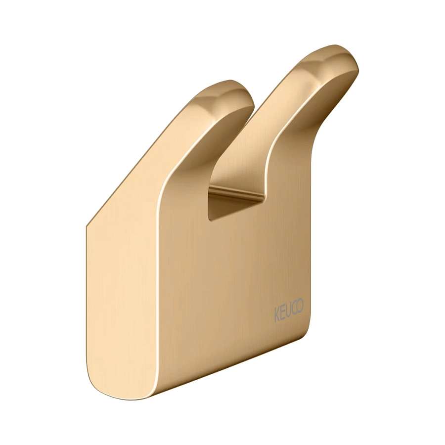 Крючок для полотенца Keuco Moll два 12713250000 латунь шлифованная