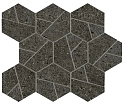 Мозаика Boost Stone Tarmac Mosaico Hex