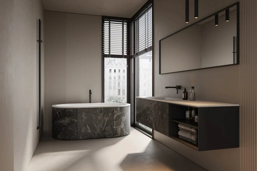 Ванна встраиваемая Holbi Lyra SR 160x86, белый матовый, арт.1.01.009.11.1