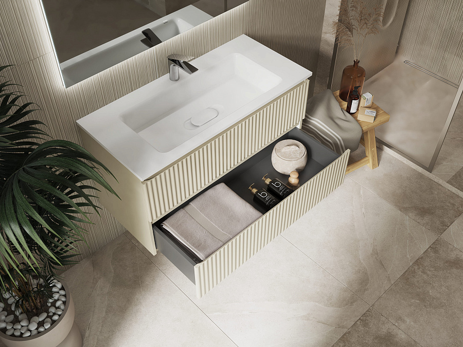 Тумба Raval Coste 100 подвесная Светло-коричневая