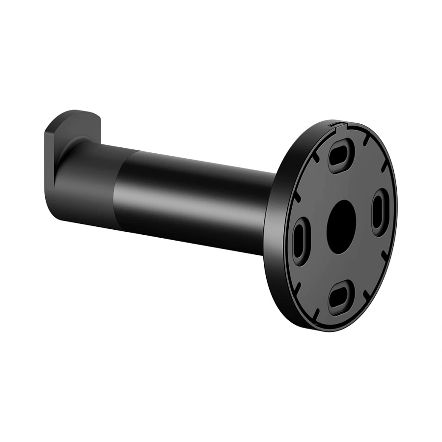 Крючок для полотенца с упором для двери Keuco Plan 14911370000 черный матовый