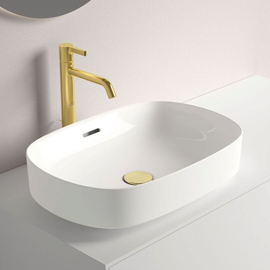 Раковина-чаша Ideal Standard Atelier Linda-X 55x38 см T440201 без перелива, белый глянцевый