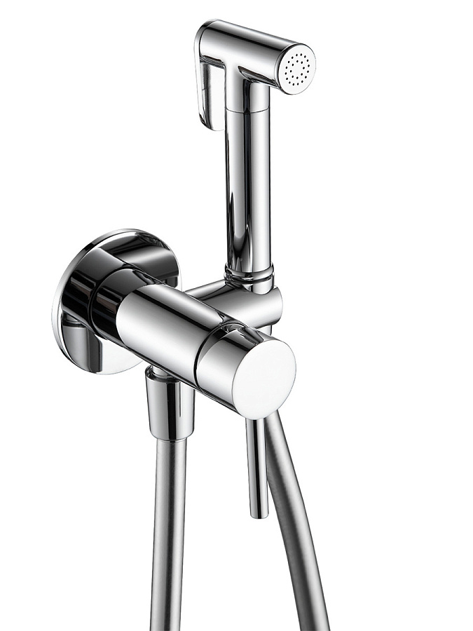 AQM6217CR Siena Готовый комплект гигиенического душа (скрытый монтаж, латунная лейка), Хром