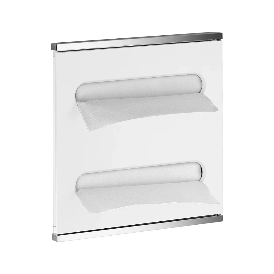 Модуль умывальника 2 Keuco Plan 44985015102, исполнение справа, хром / белый матовый