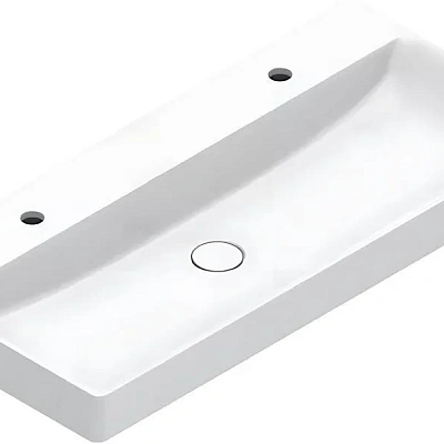 Раковина Catalano Green 100х47, арт.0421002001, с 2 отв. под смеситель, белый глянцевый