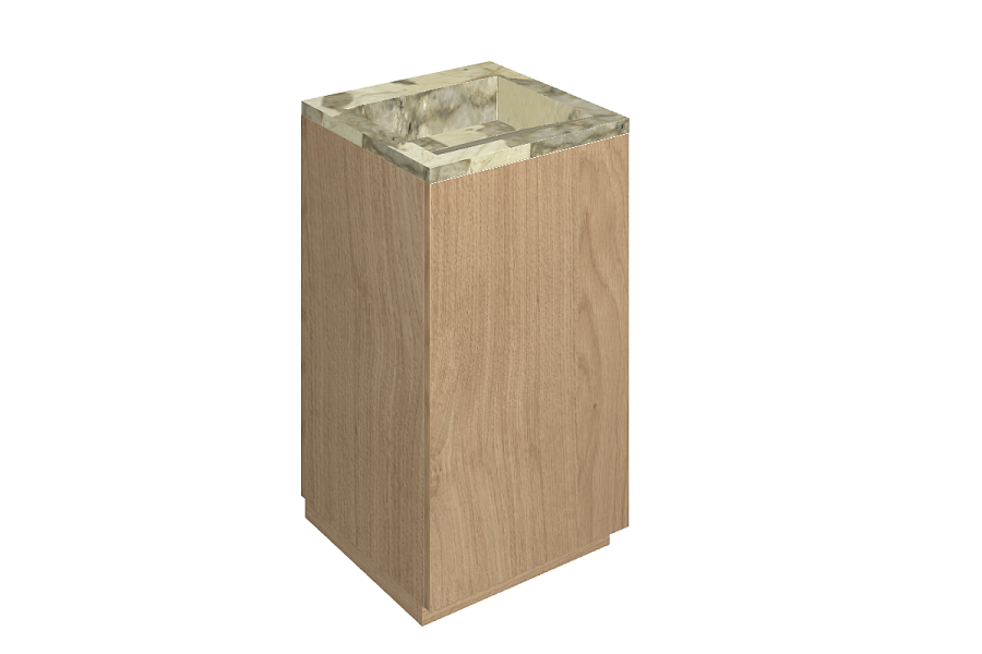 Раковина из керамогранита ITALON HOME Cube Air 50 Wood