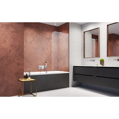 Шторка на ванну Radaway Torrenta PNJ II 80 Left/Right 1201101-101L/R, 80 см, стекло прозрачное, профиль хром, левая/правая