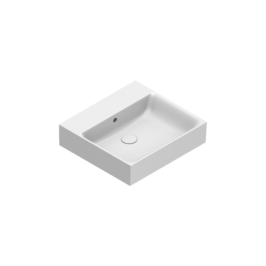 Раковина Catalano Premium 50х47, арт.0220500001, без отв. под смеситель, белый глянцевый