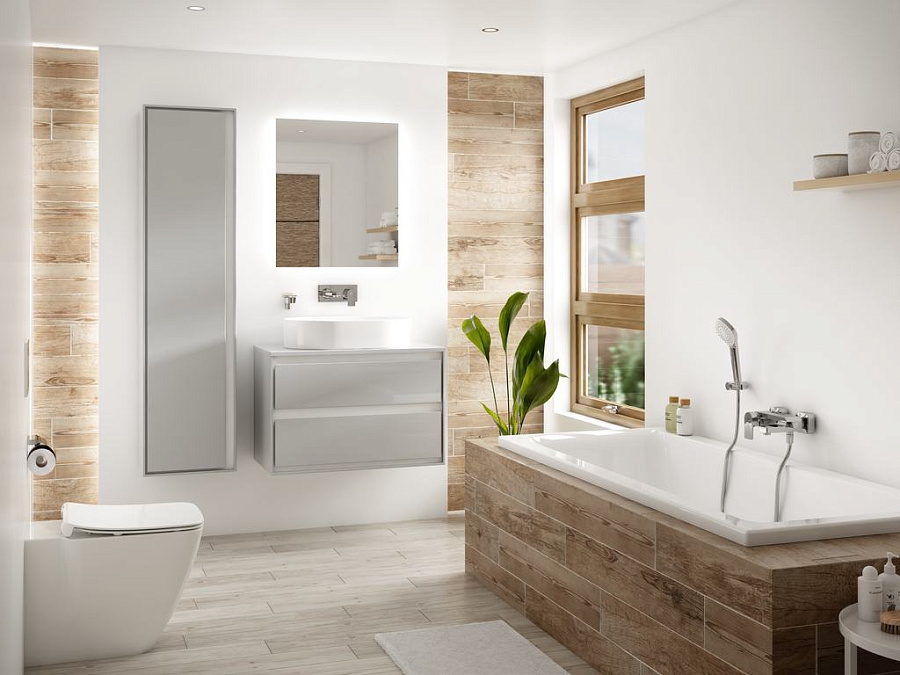 Встраиваемая акриловая прямоугольная ванна 170х75 см Ideal Standard CONNECT AIR E106401