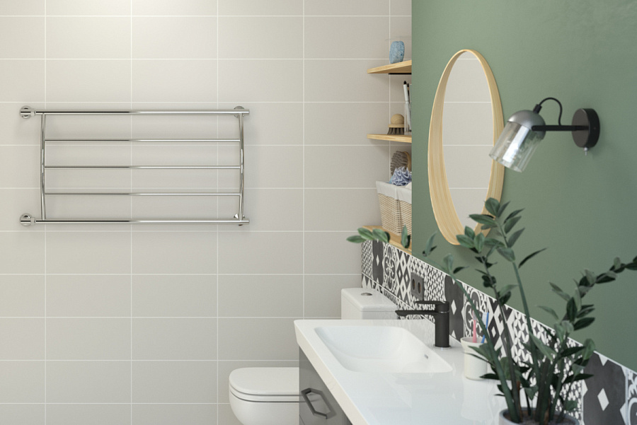 Водяной полотенцесушитель Стилье Минор 0602 500х1000 (3) Г, Без покрытия, арт.00602-5010