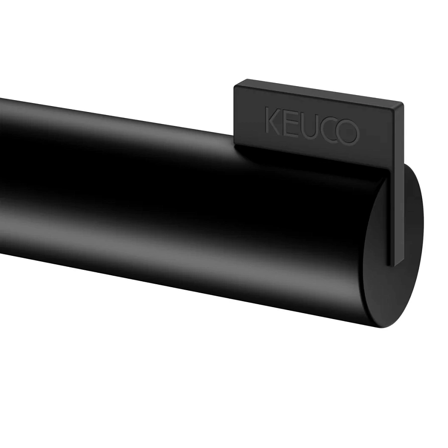 Держатель туалетной бумаги с полочкой Keuco Reva 12873379000 черный матовый