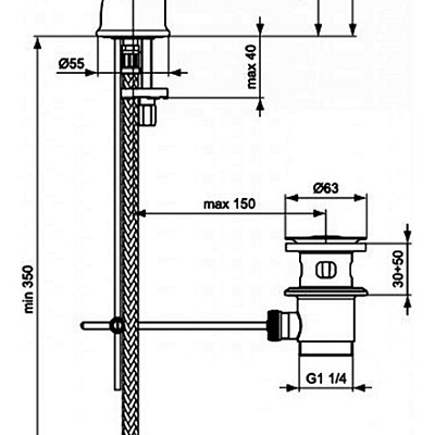Смеситель Ideal Standard Reflections B9655AA для биде