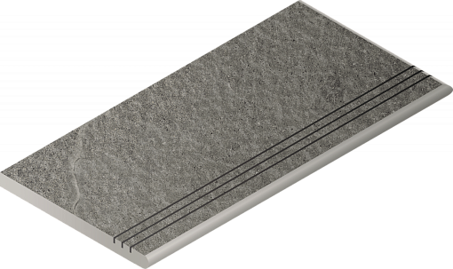 Ступень Italon CONTEMPORA CARBON GRADINO ROUND GRIP 30X60 DX / КАРБОН ЗАКРУГ.ГРИП 30X60 ПР