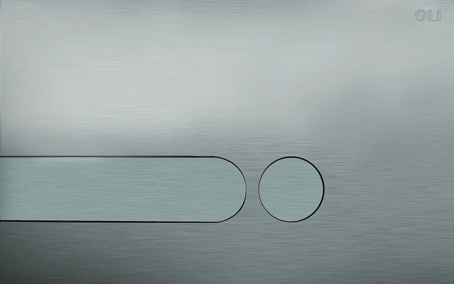 Кнопка смыва механическая OLI Iplate 670006 хром матовый