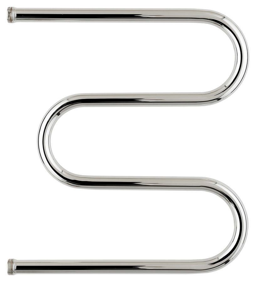 Водяной полотенцесушитель Стилье М-образный 500х500 резьба-сгон 1", Без покрытия, арт.00004-5050