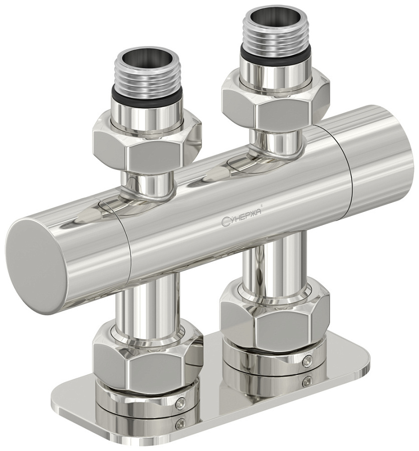 Вентиль 2х1/2" прямой скрытый-скрытый EU50 (Без покрытия), арт.00-1417-1234